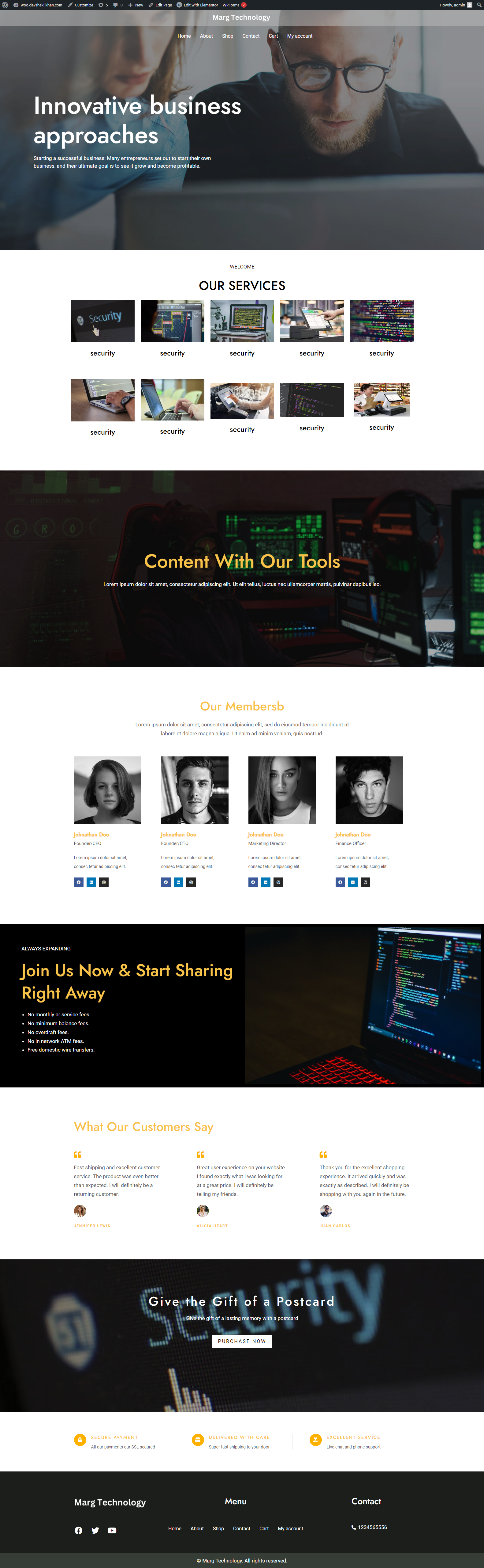 Agency website design